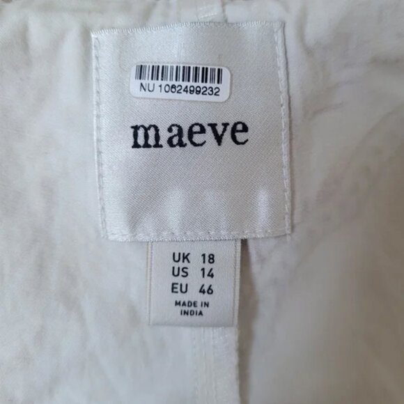 Anthropologie Maeve Cotton Pleated Skort size 14 - Picture 5 of 6